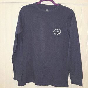 Ivory Ella 100% Cotton Save The Elephants Long Sleeve Front Pocket Tee Shirt